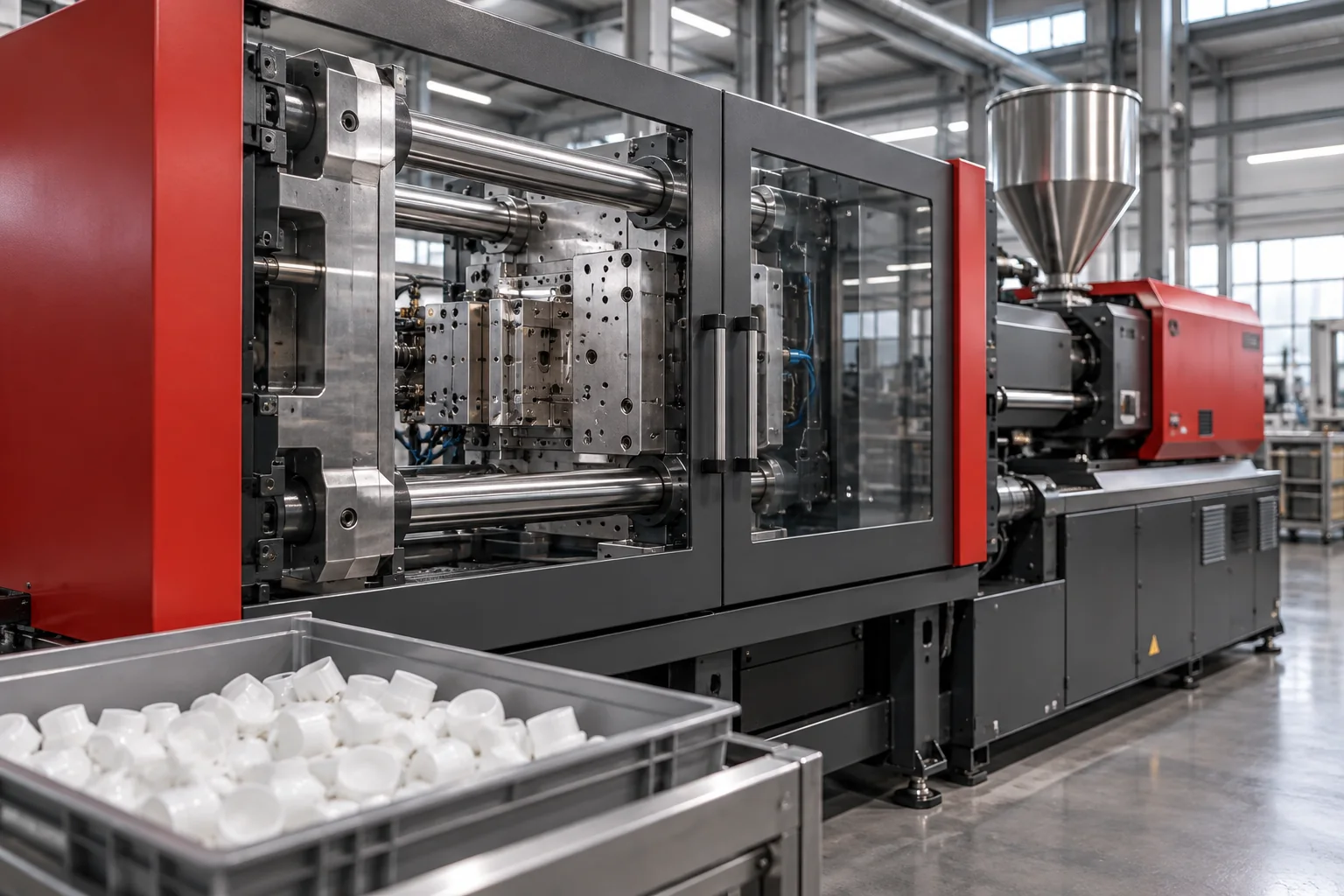 Illustration of plastic injection moulding for contract manufacturing