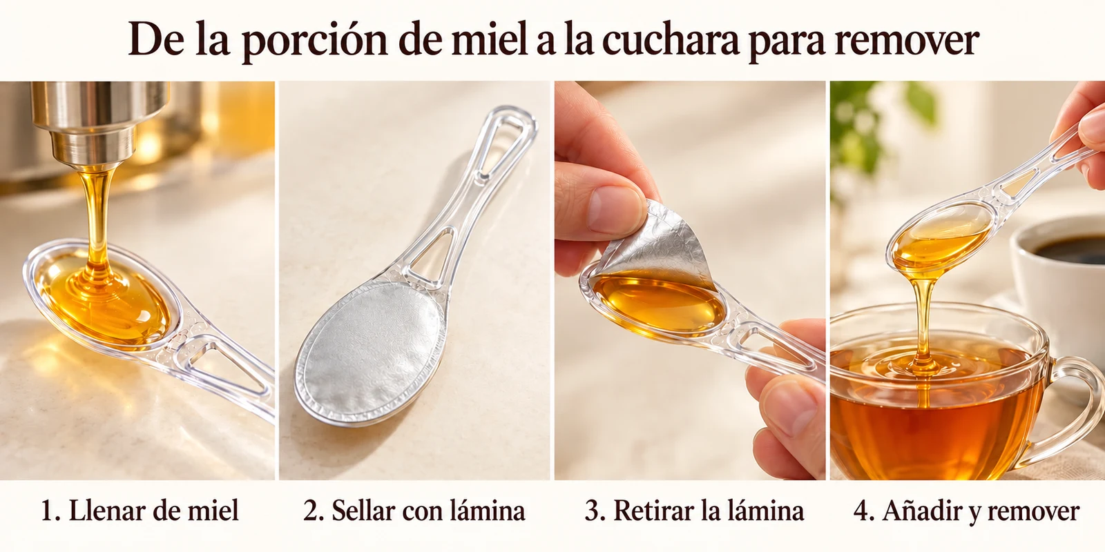 Cuchara para miel — detalle del producto