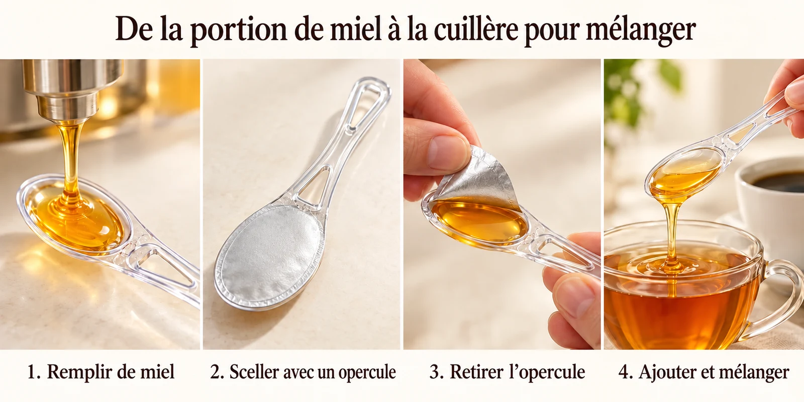 Cuillère portion de miel 7 g