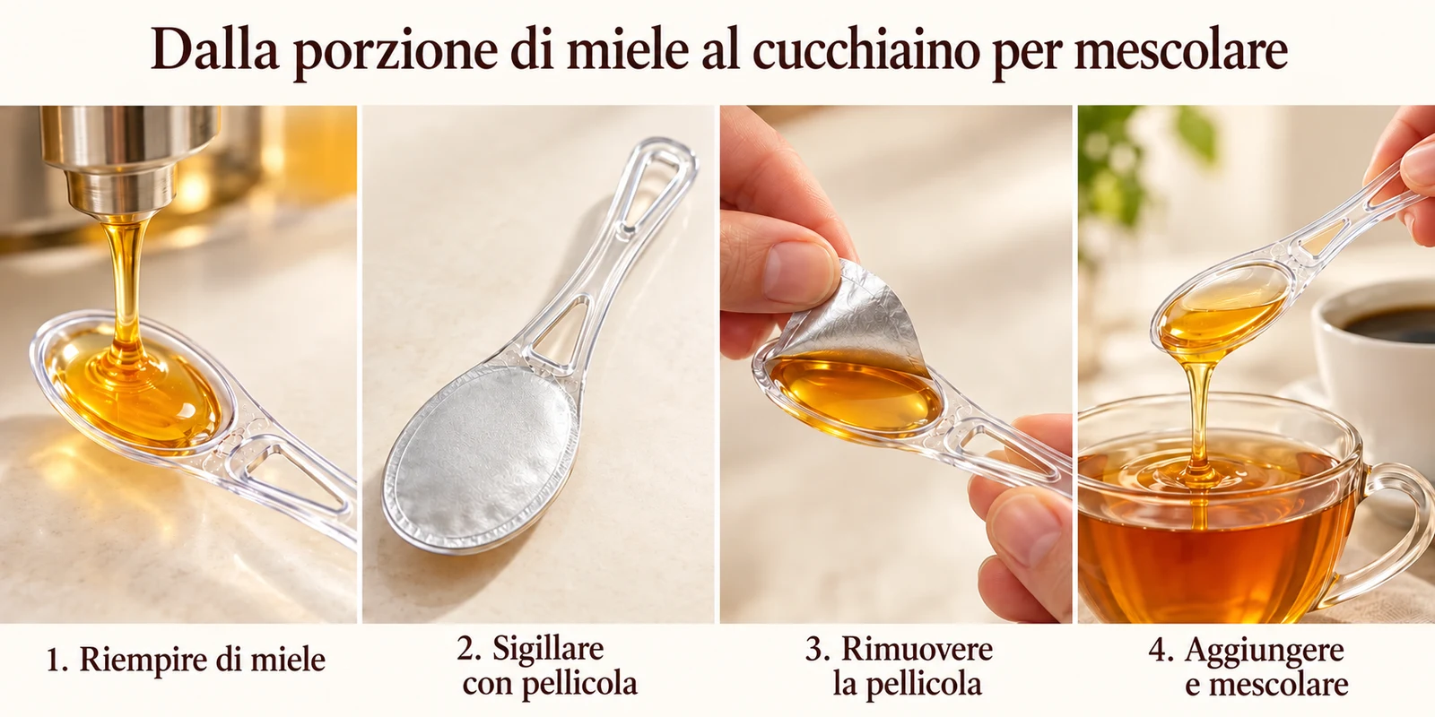 Cucchiaino per miele — dettaglio del prodotto