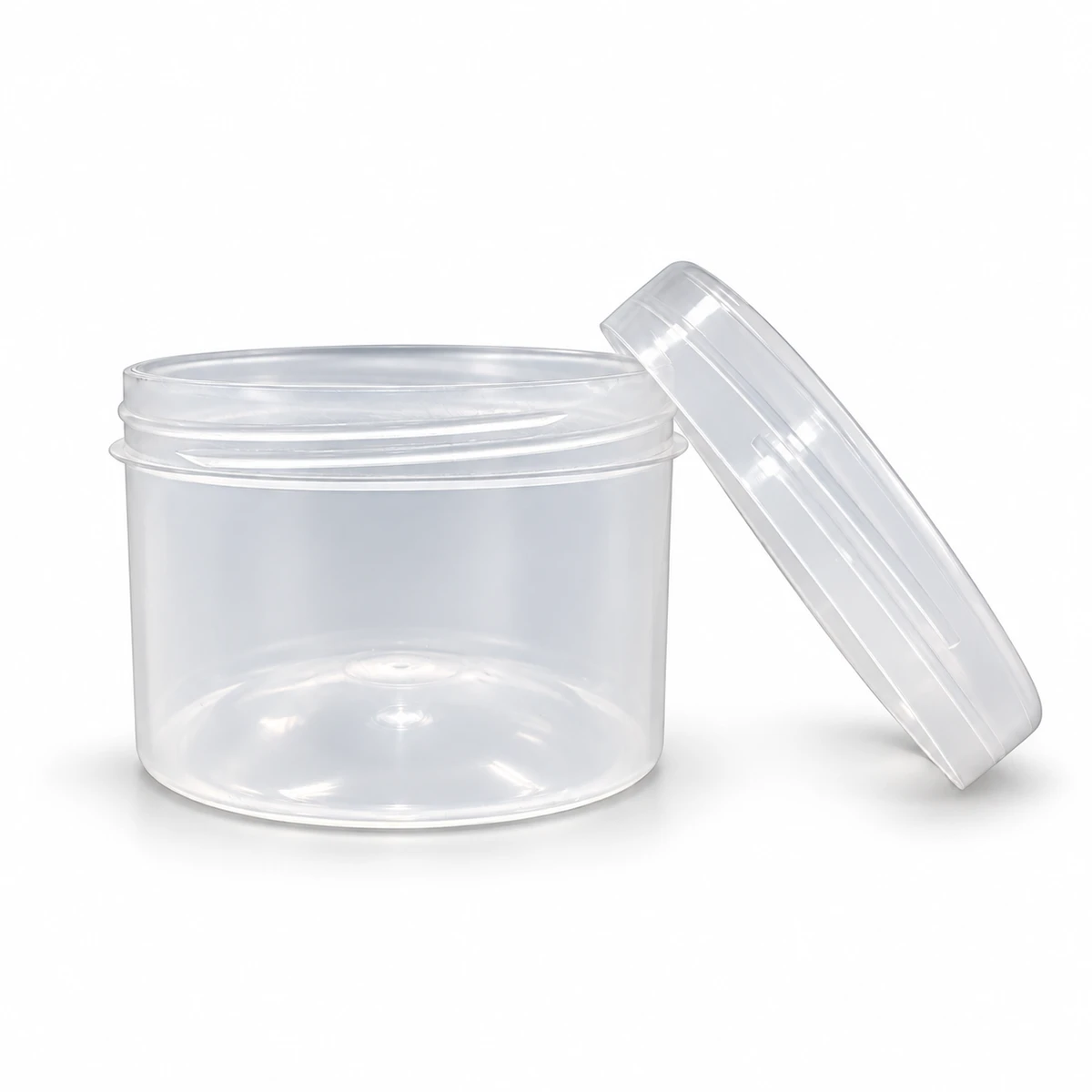 Open 60 ml jar with detached lid