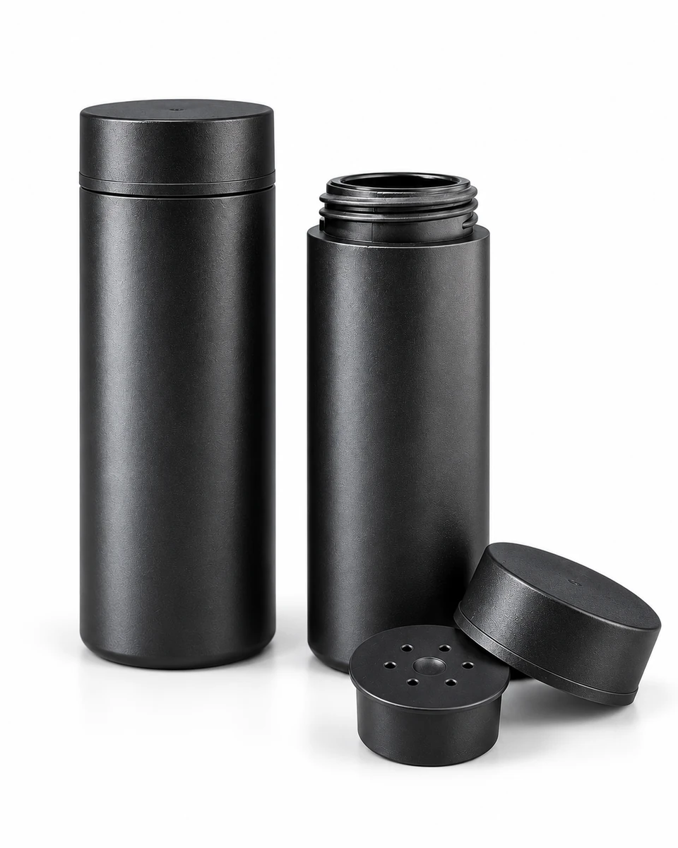 30 g powder wax bottles with cap and perforated dispensing insert
